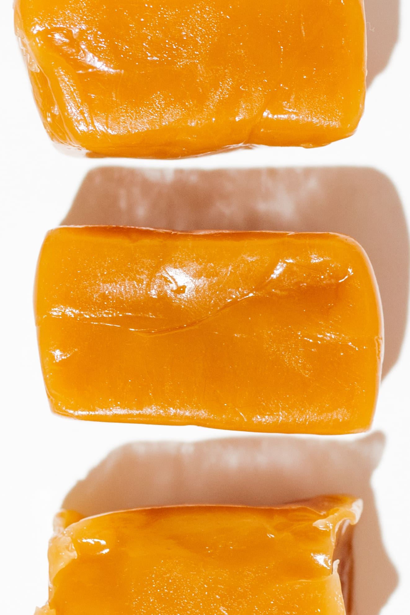caramel THC edibles closeup different angle