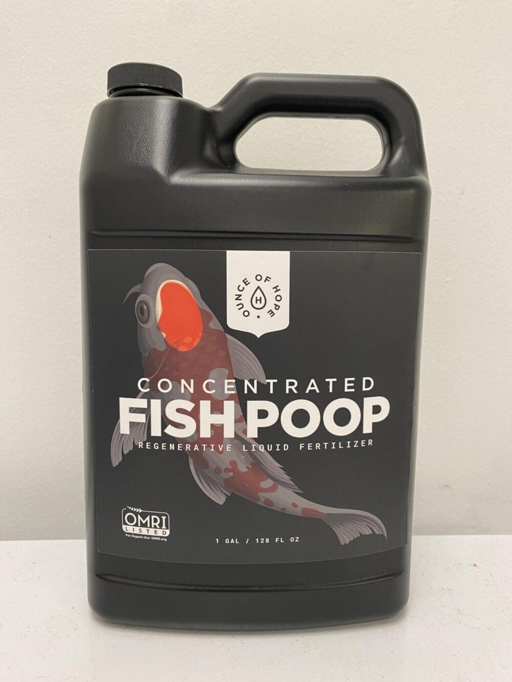 OMRI listed 1 gal container of fish poop fertilizer